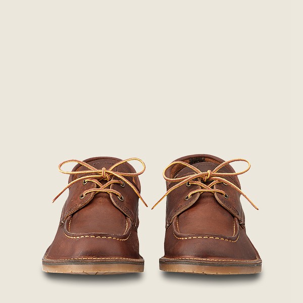 Red Wing Oxford Weekender Camp Moc -r Rough & Tough Leather - Brown - Mens BJZ562738